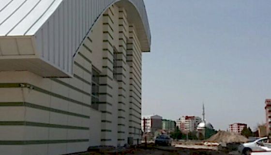 TONOZ ÇATIYA KENET UYGULAMA ÇUMRA KAPALI YÜZME HAVUZU 2700 M2